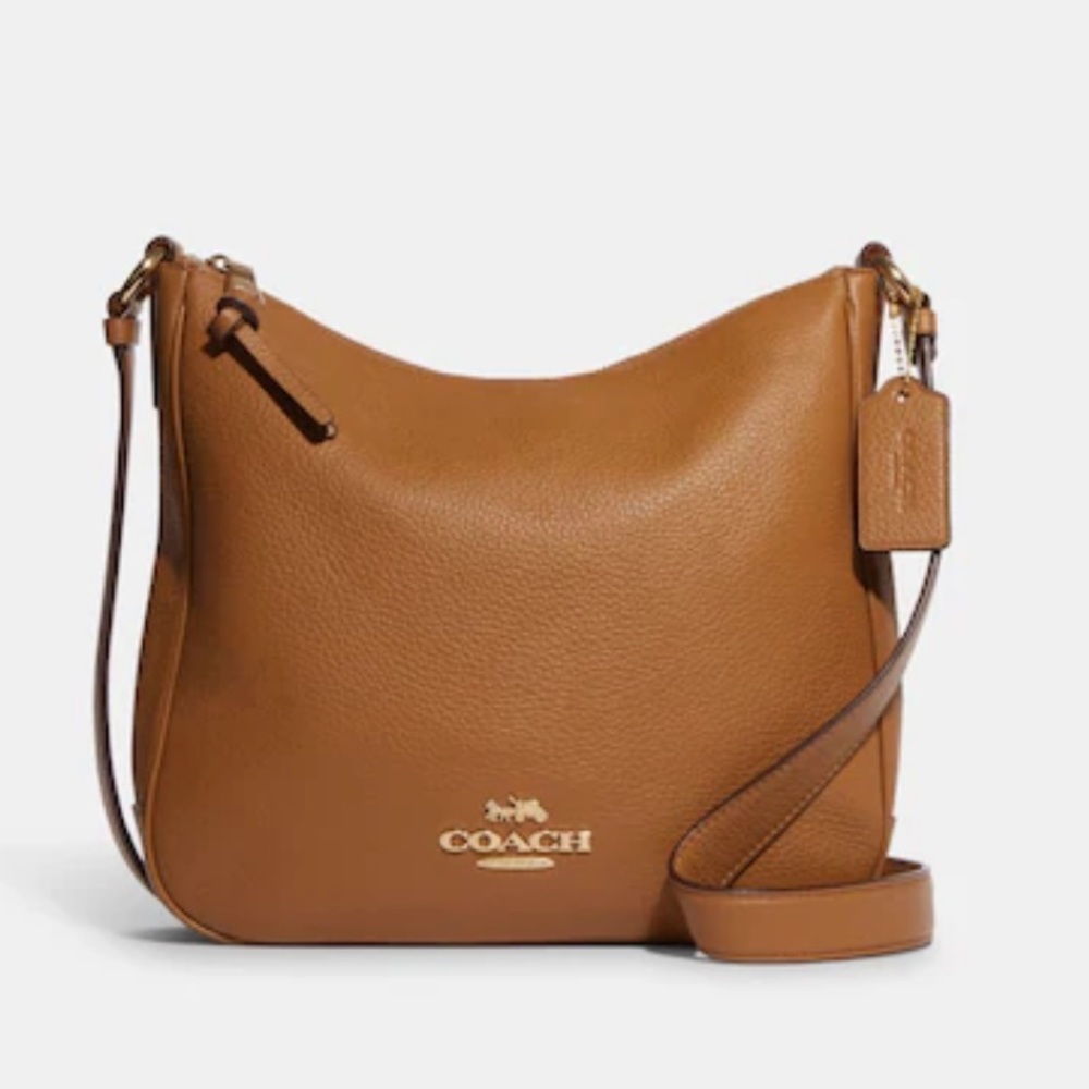 Coach Ellie File Bag in Brown Leather C1648